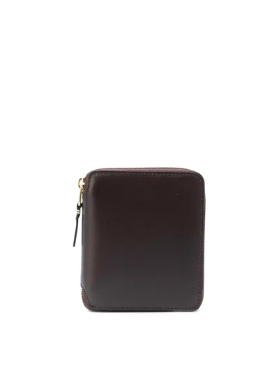 Comme Des Garçons Classic Leather Line 125x105 Mm Wallet In Brown