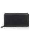 Comme Des Garçons Logo Zipper Wallet In Black