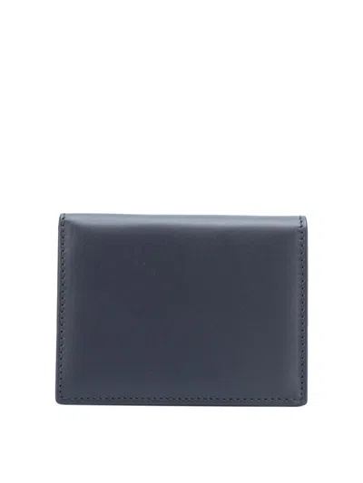 Comme Des Garçons Classic Leather Line A Wallet In Blue