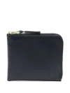 Comme Des Garçons Streamlined Leather Line With Smooth Finish In Black
