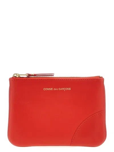 Comme Des Garçons Classic Leather Line Card Holder In Orange