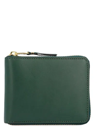 Comme Des Garçons Classic Leather Line Wallet In Green