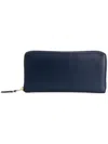Comme Des Garçons Ivory Leather Wallet In Blue