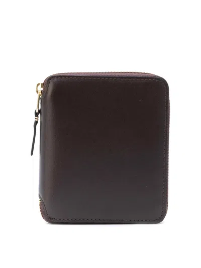 Comme Des Garçons Classic Leather Line Wallet In Brown