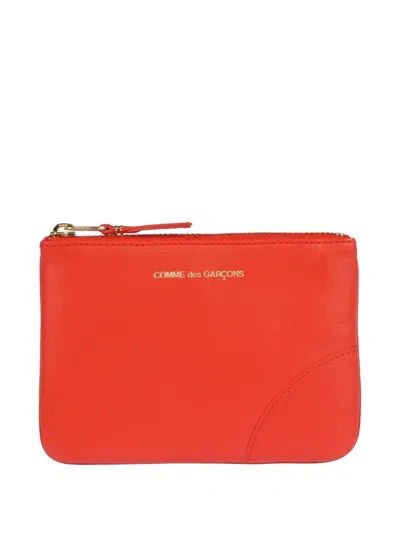 Comme Des Garçons Classic Leather Line Wallet In Orange