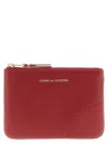 Comme Des Garçons Classic Wallet With Zip Accessories In Red