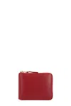 Comme Des Garçons 'classic Leather Line' Wallet In Red