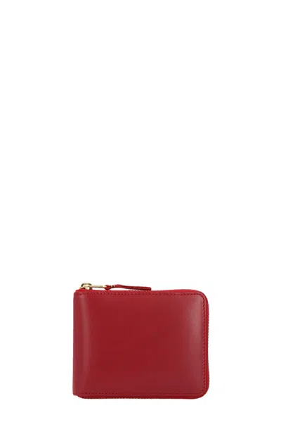 Comme Des Garçons 'classic Leather Line' Wallet In Red
