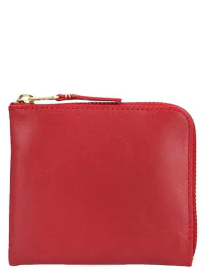 Comme Des Garçons Classic Leather Line Wallet In Red