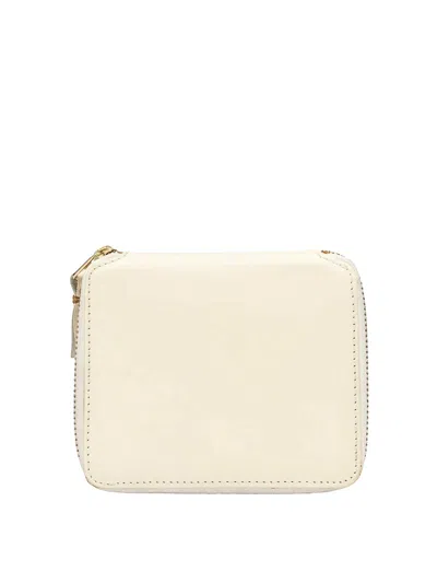 Comme Des Garçons Classic Leather Line Wallet In White