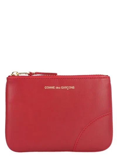 Comme Des Garçons Classic Leather Line Wallets, Card Holders In Red