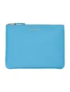 Comme Des Garçons Smooth Finish Wallet Holder In Blue