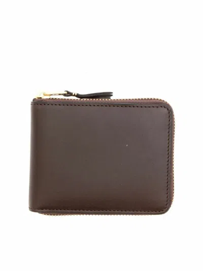 Comme Des Garçons Classic Leather Wallet In Brown
