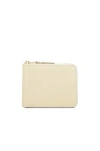 Comme Des Garçons Classic Leather Zip Wallet In White