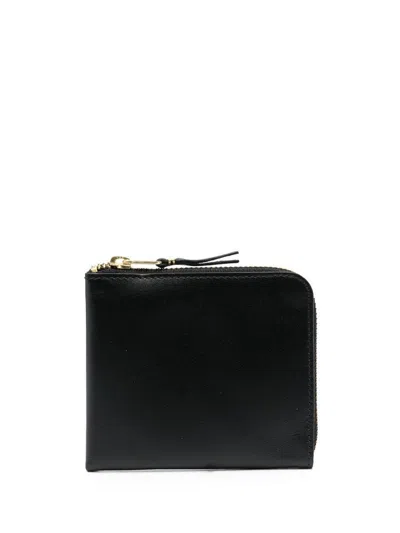 Comme Des Garçons Black Leather Wallet In Blk