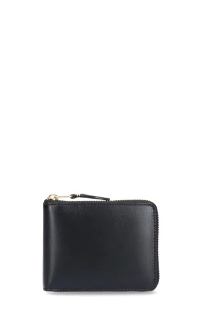 Comme Des Garçons Classic Line Zipped Wallet In Black