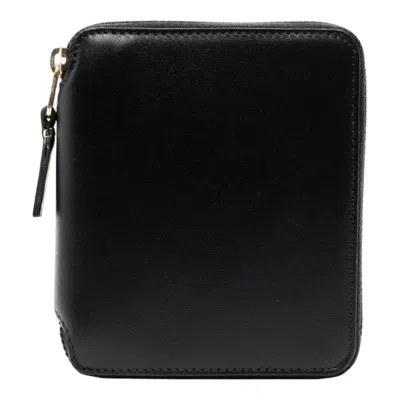 Comme Des Garçons Classic Print Polka Dot Zip Around Wallet In White