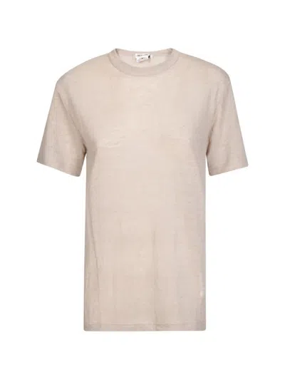 Comme Des Garçons Short Sleeved Crewneck T-shirt In Neutral