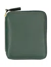 Comme Des Garçons Classic Vertical Wallet Zip Around In Green