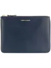 Comme Des Garçons Classic Wallet With Zip Accessories In Blue
