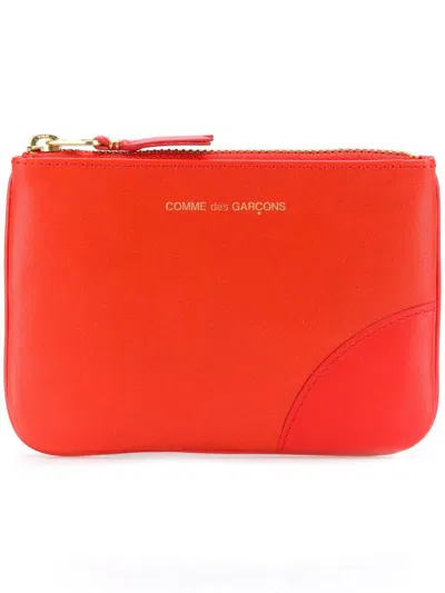 Comme Des Garçons Classic Wallet With Zip Accessories In Orange