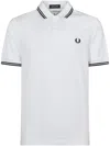 Comme Des Garçons Collared Polo T-shirts Ribbed Cuffs In White