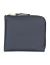 Comme Des Garçons Classic Zip Wallet In Blue