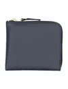 Comme Des Garçons Classic Zip Wallet In Blue