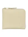 Comme Des Garçons Wallet Classic Zip Wallet In Ecru