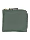 Comme Des Garçons Classic Zip Wallet In Green