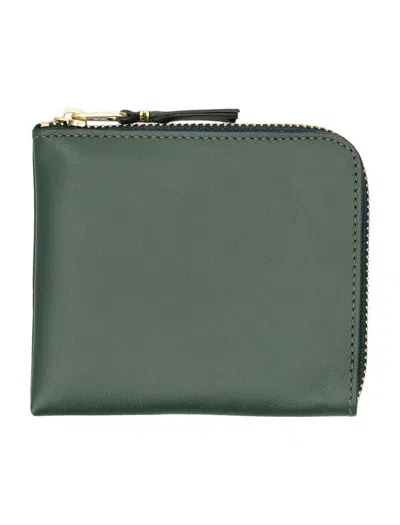 Comme Des Garçons Classic Zip Wallet In Green