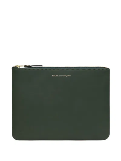 Comme Des Garçons Classic Zip Wallet In Green
