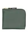 Comme Des Garçons Classic Zip Wallet In Green