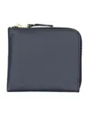 Comme Des Garçons Classic Zip Wallet In Navy