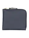 Comme Des Garçons Classic Zip Wallet In Navy