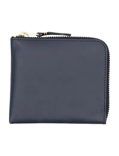 Comme Des Garçons Classic Zip Wallet In Navy