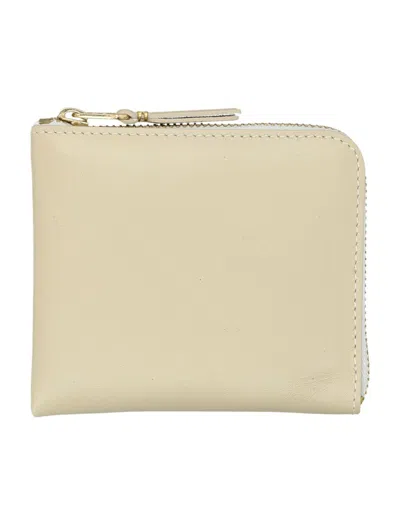 Comme Des Garçons Classic Zip Wallet In Neutral
