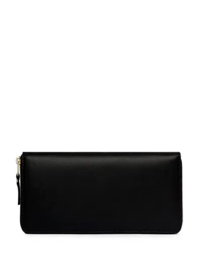 Comme Des Garçons Classic Zip-around Leather Wallet In Black