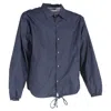 Comme Des Garçons Coach Jacket In Navy Blue Nylon In Blue
