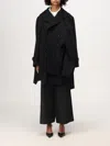 Comme Des Garçons Runway Comme Des Garcons 1999 Pinstripe Wool Wrap Coat In Schwarz