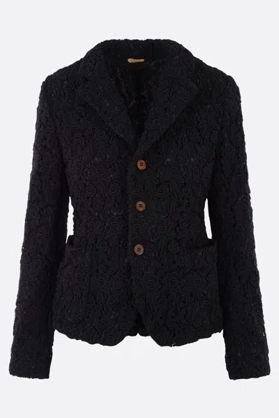 Comme Des Garçons Bourdon Single Breasted Blazer In Black