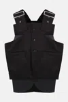 Comme Des Garçons Black Velvet Tank Top In Black + Black