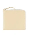 Comme Des Garçons Coin Purse Beige Size - Calfskin