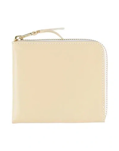 Comme Des Garçons Coin Purse Beige Size - Calfskin