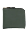 Comme Des Garçons Coin Purse Dark Green Size - Calfskin In Green