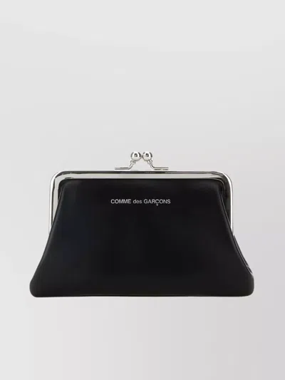 Comme Des Garçons Coin Purse Leather Metal Frame