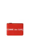 Comme Des Garçons Classic Leather Bifold Wallet With Card Slots In Red