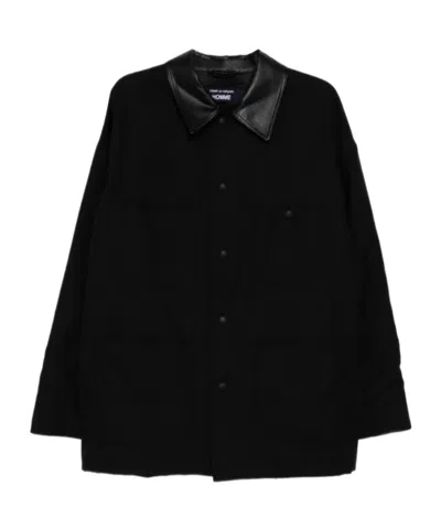 Comme Des Garçons Collared Jacket In Black
