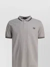Comme Des Garçons Gray Cotton Polo Shirt With Contrasting Collar In Gray