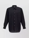 Comme Des Garçons Straight Hem Shirt With Button-down Collar